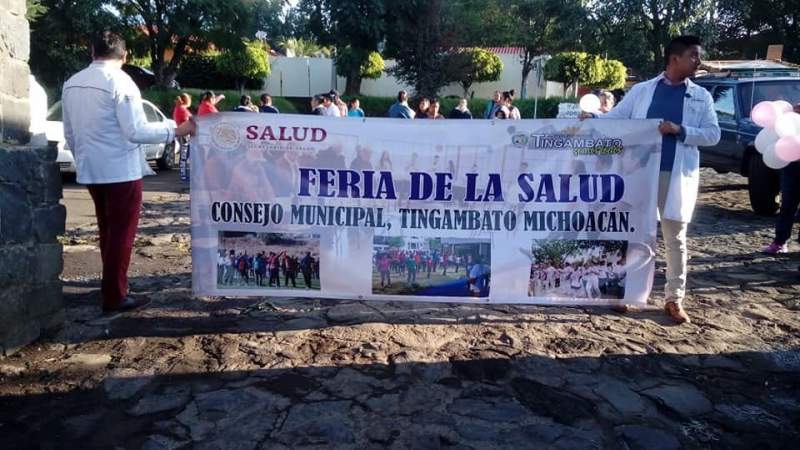 Se lleva a cabo la primera Feria de la Salud del Consejo Municipal de Tingambato, Michoacán - Foto 0 