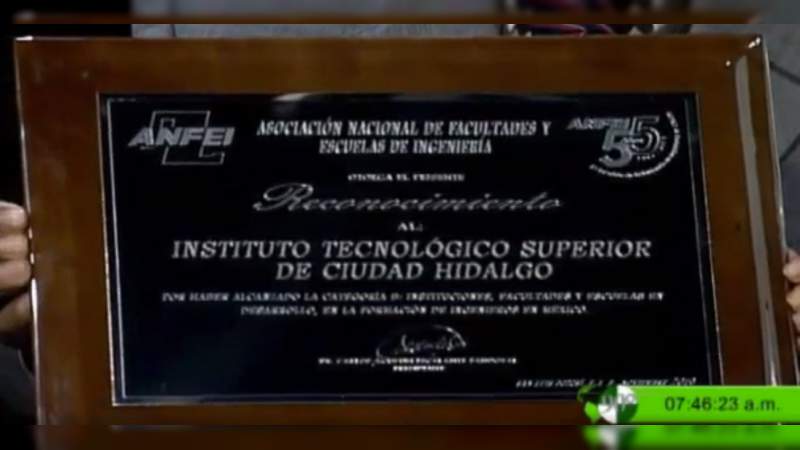 Tecnológico de Ciudad Hidalgo recibe nuevo reconocimiento por su calidad académica - Foto 1 