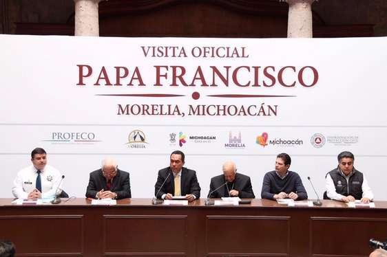 Dan detalles logísticos de la visita del Papa Francisco a Michoacán 