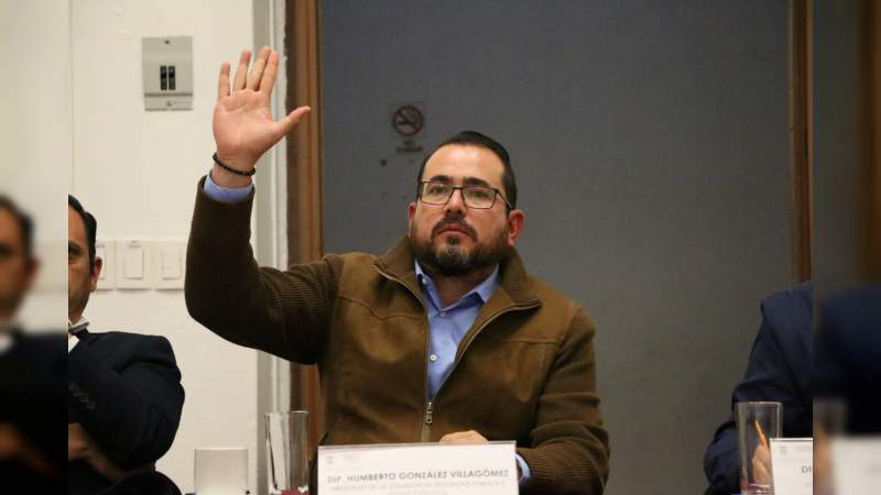 Comisión de Seguridad en Congreso dictamina asuntos turnados por el Pleno: Humberto González 
