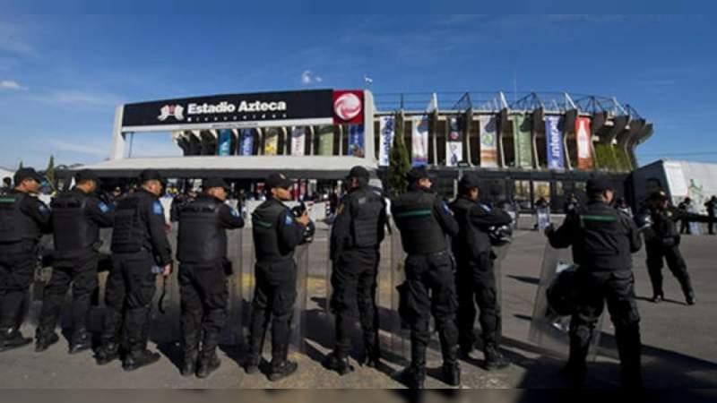 Más de 3 mil policías vigilarán partido de la NFL en el Estadio Azteca 