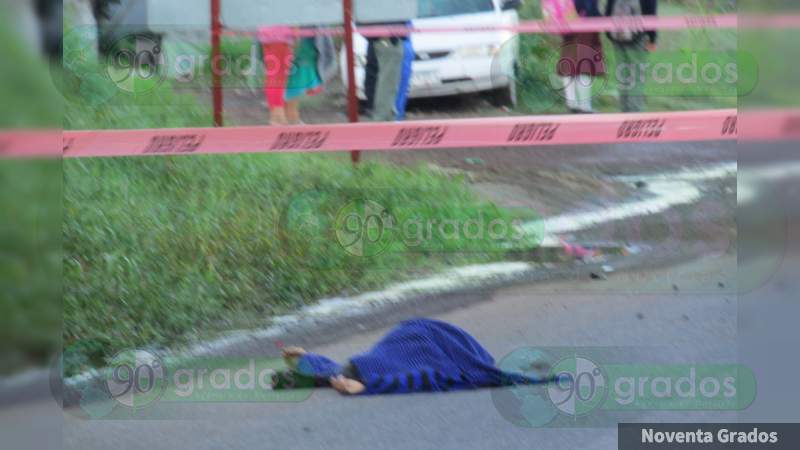 Muere mujer de la tercera edad tras ser atropellada en Zamora, Michoacán - Foto 0 