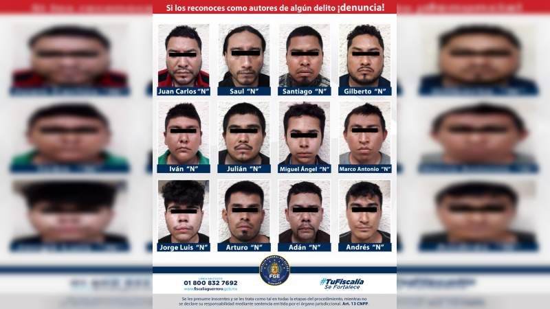 Vinculan a 11 por secuestro en Tlapa de Comonfort 