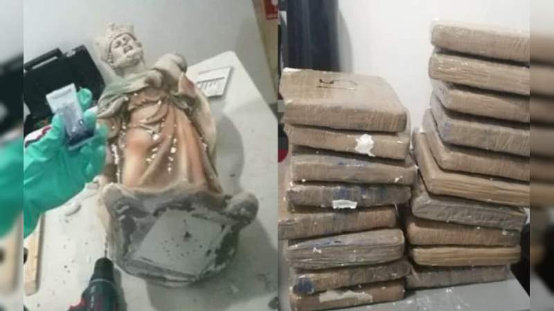 Descubren figuras hechas de metanfetamina en el Aeropuerto Internacional de la Ciudad de México 