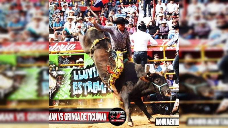 Gringa de Ticumán, campeón del 4° Circuito Santa Mónica de jaripeo profesional - Foto 0 