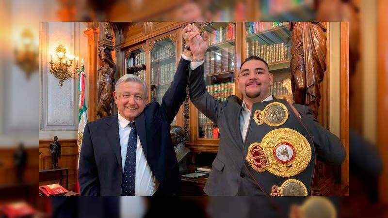 “No te tumbaron”: López Obrador manda mensaje al boxeador Andy Ruíz tras su derrota - Foto 0 