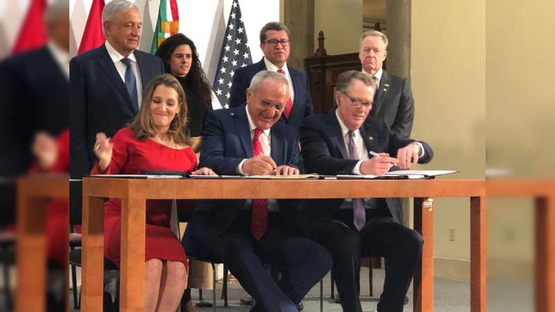 México, EEUU y Canadá firman en Palacio Nacional nuevo Tratado de Comercio 