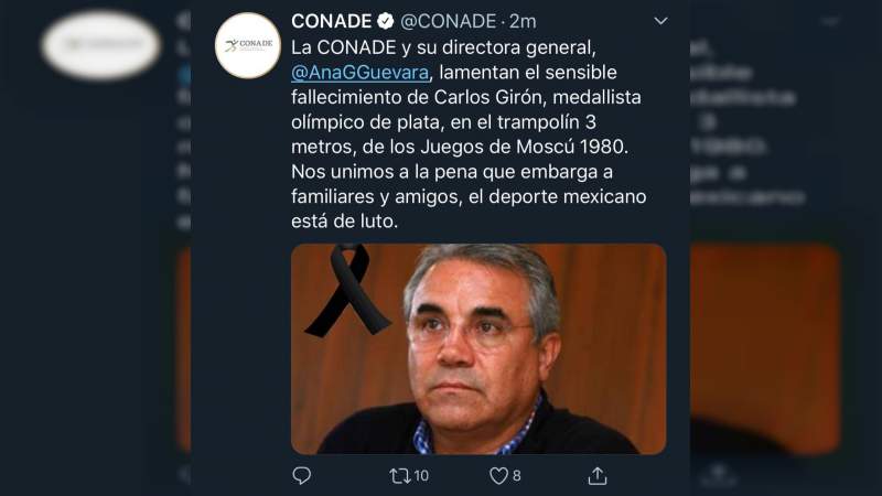 Conade anuncia muerte del medallista Carlos Girón: Su hija lo desmiente 