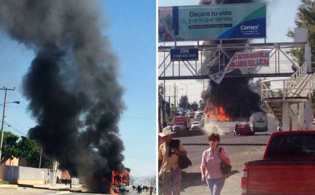 Confirman bloqueos con vehículos incendiados en Guadalajara, Jalisco 