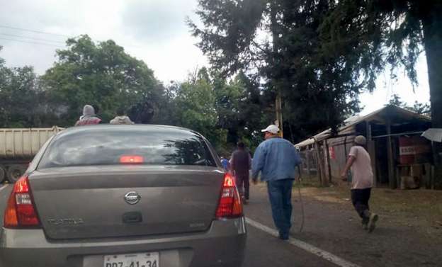 Indígenas bloquean carretera en Michoacán - Foto 2 