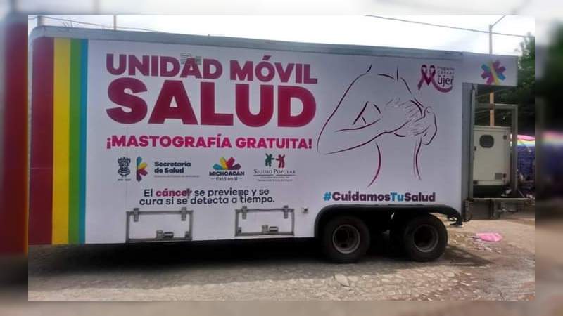 En lo que resta del mes de enero, jornada de mastografías en Tepalcatepec, Buenavista y Apatzingán 