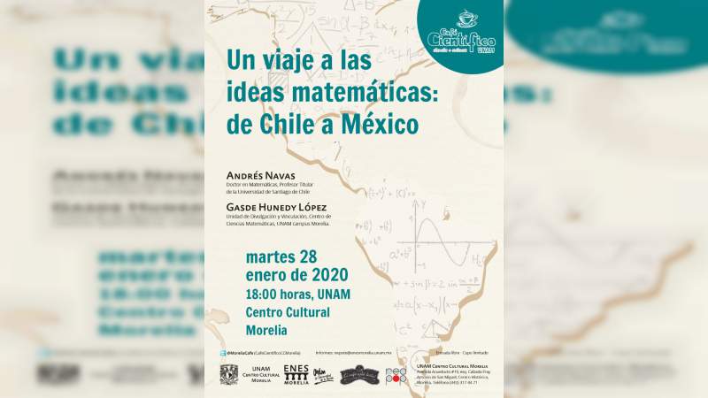Desde Chile a México: la importancia de las matemáticas en el Café Científico del Centro Cultural UNAM en Morelia 