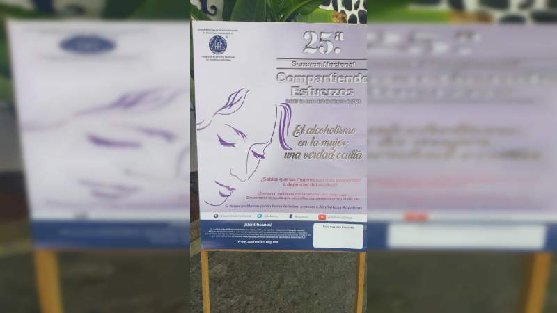 Realizarán 25a. Semana Nacional para prevenir el alcoholismo en la mujer 