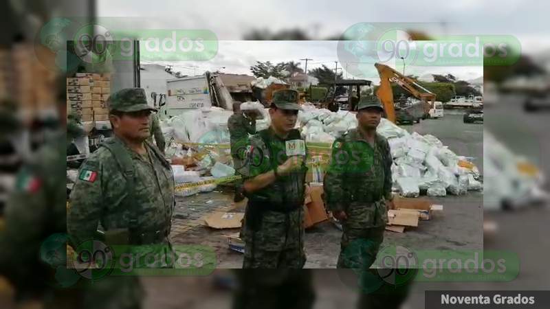 Asegura Ejército una tonelada de cocaína en tractocamión en Nayarit 
