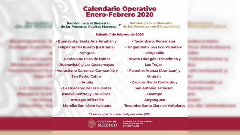 Inicia este lunes, operativo de pago de programas de Bienestar en Michoacán - Foto 5 