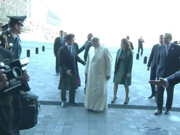Recibe Enrique Peña Nieto al Papa Francisco en Palacio Nacional - Foto 0 