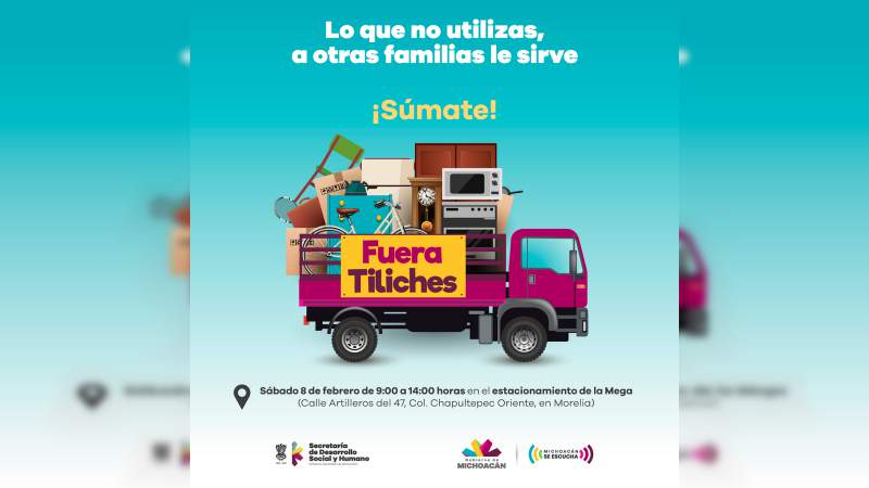 Llama Sedesoh a morelianos a participar en "Fuera Tiliches" 