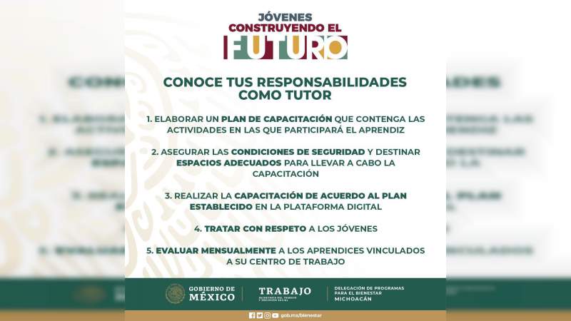 Emiten nuevas reglas de operación de Jóvenes Construyendo el Futuro - Foto 0 