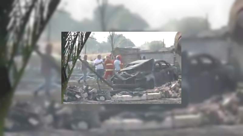 Deja tres heridos explosión de polvorín en Hidalgo 