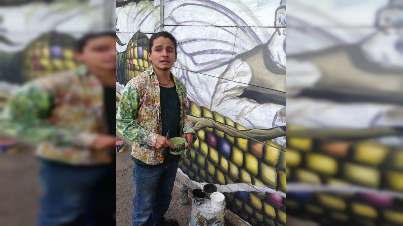 Juan Fuentes, pintor callejero, artista urbano que pinta a la otra Morelia - Foto 1 